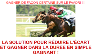 La solution pour réduire l'écart et gagner dans la durée en simple gagnant